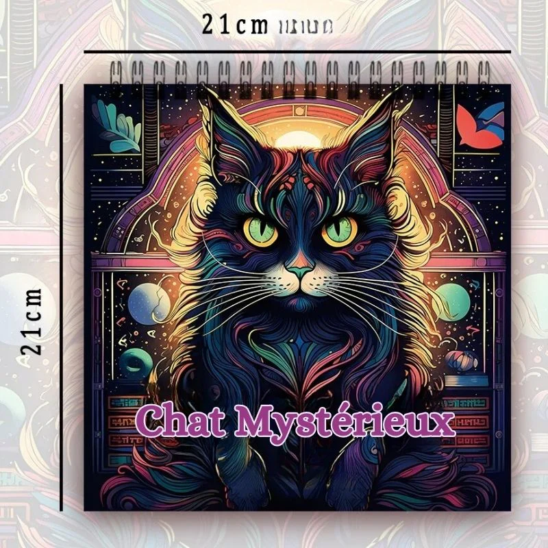 Livre de Coloriage Chat Mystérieux – Image 7