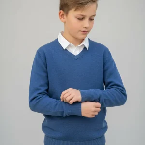 Pull col V Mael 50% coton