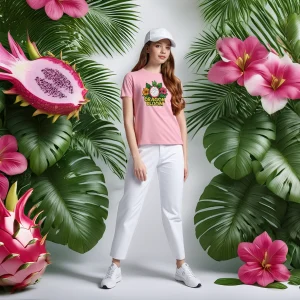 T-shirt Femme "Dragon Bloom"