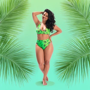 Maillot de bain taille haute “Toucan Glow”
