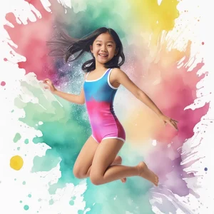 Maillot de Bain Fille “Rainbow Splash”