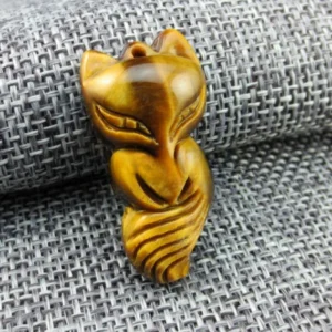 Collier Renard en Œil de Tigre