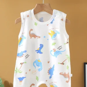 Pyjama Short Bébé Été Dinosaure