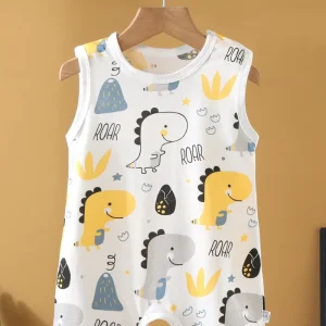 Pyjama Short Bébé Été Dino