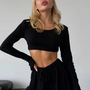 Pyjama Basique Noir Femme