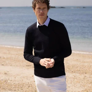 Pull col Rond "Petit Helice" 100% laine vierge