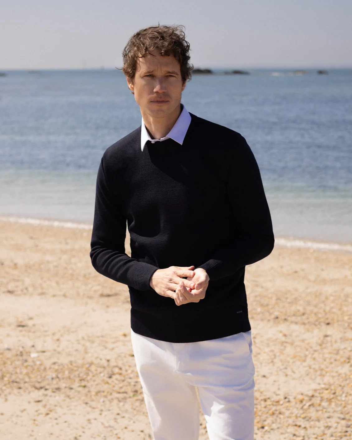 Pull col Rond "Petit Helice" 100% laine vierge