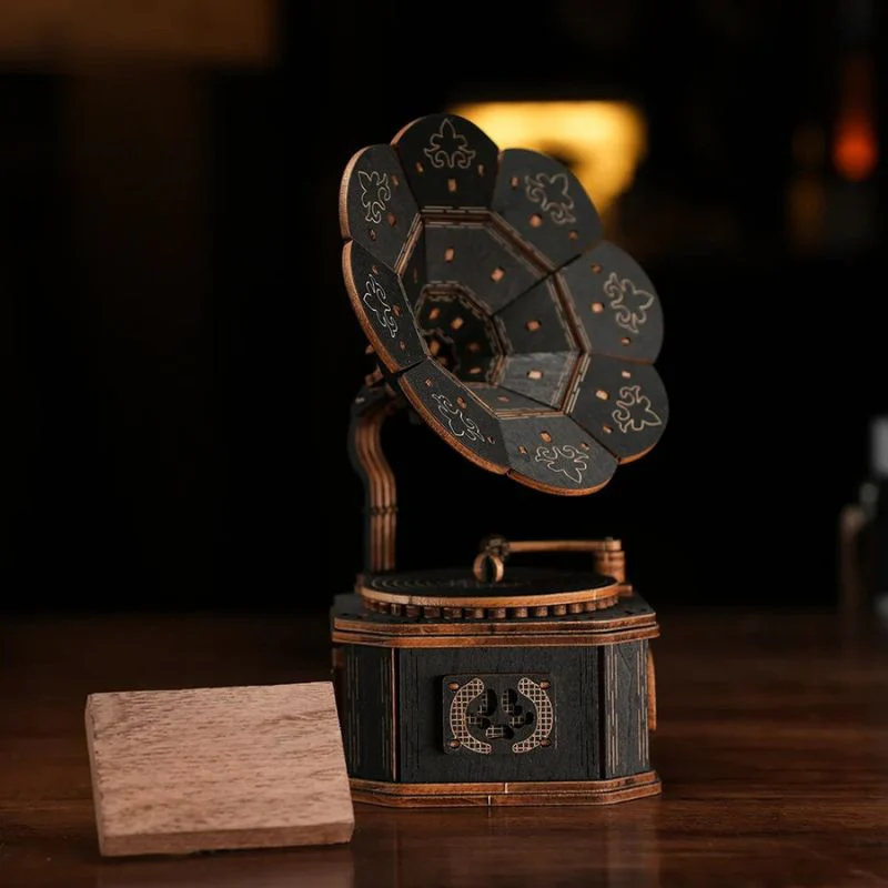Puzzle 3D Boîte à Musique Gramophone – Image 6