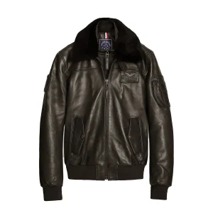 BLOUSON EN CUIR RAFAL 2.0 YCON Marron