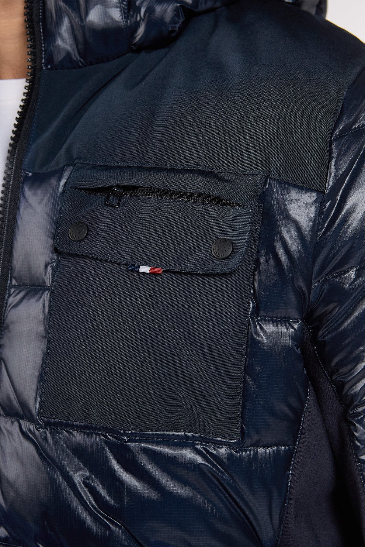 Doudoune bleue marine SKY GOLDFINGER – Image 6