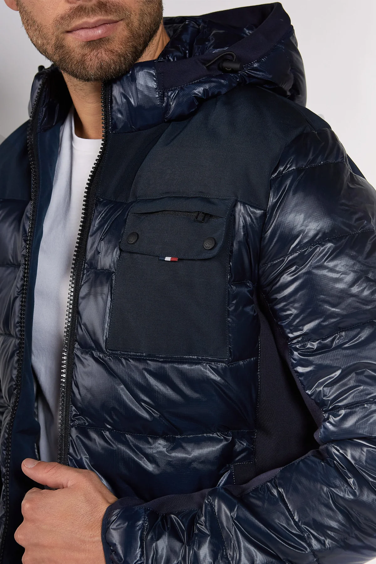 Doudoune bleue marine SKY GOLDFINGER – Image 4