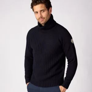 PULL OVER STEVENSON MILFORD bleu marine