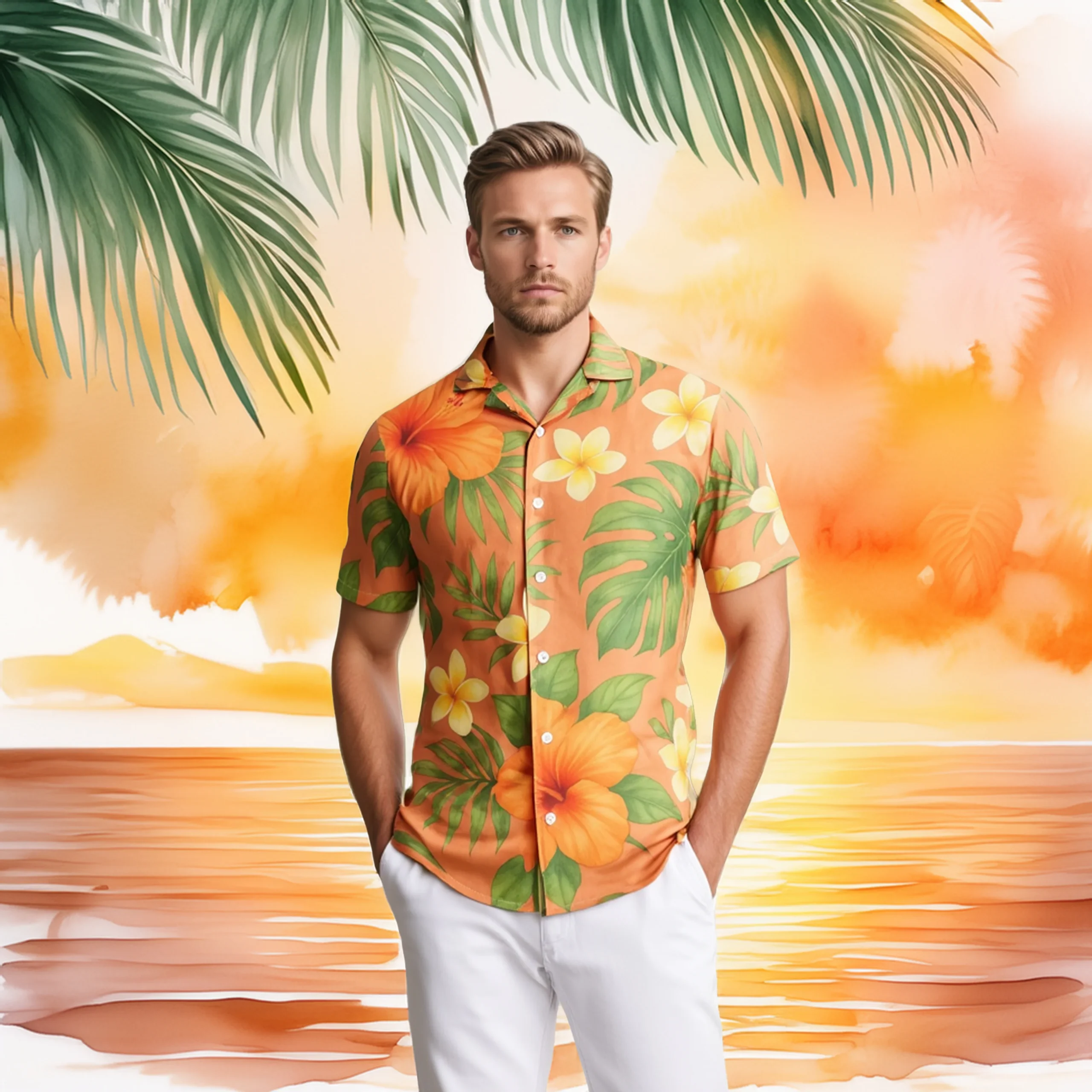 Chemise “Tropical Sunset”