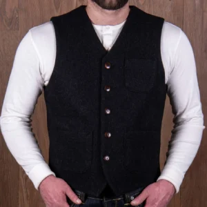 gilet 1937 beaver black - pike brothers