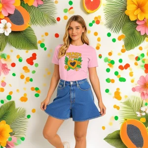 T-shirt Femme "Papaya Vibes"