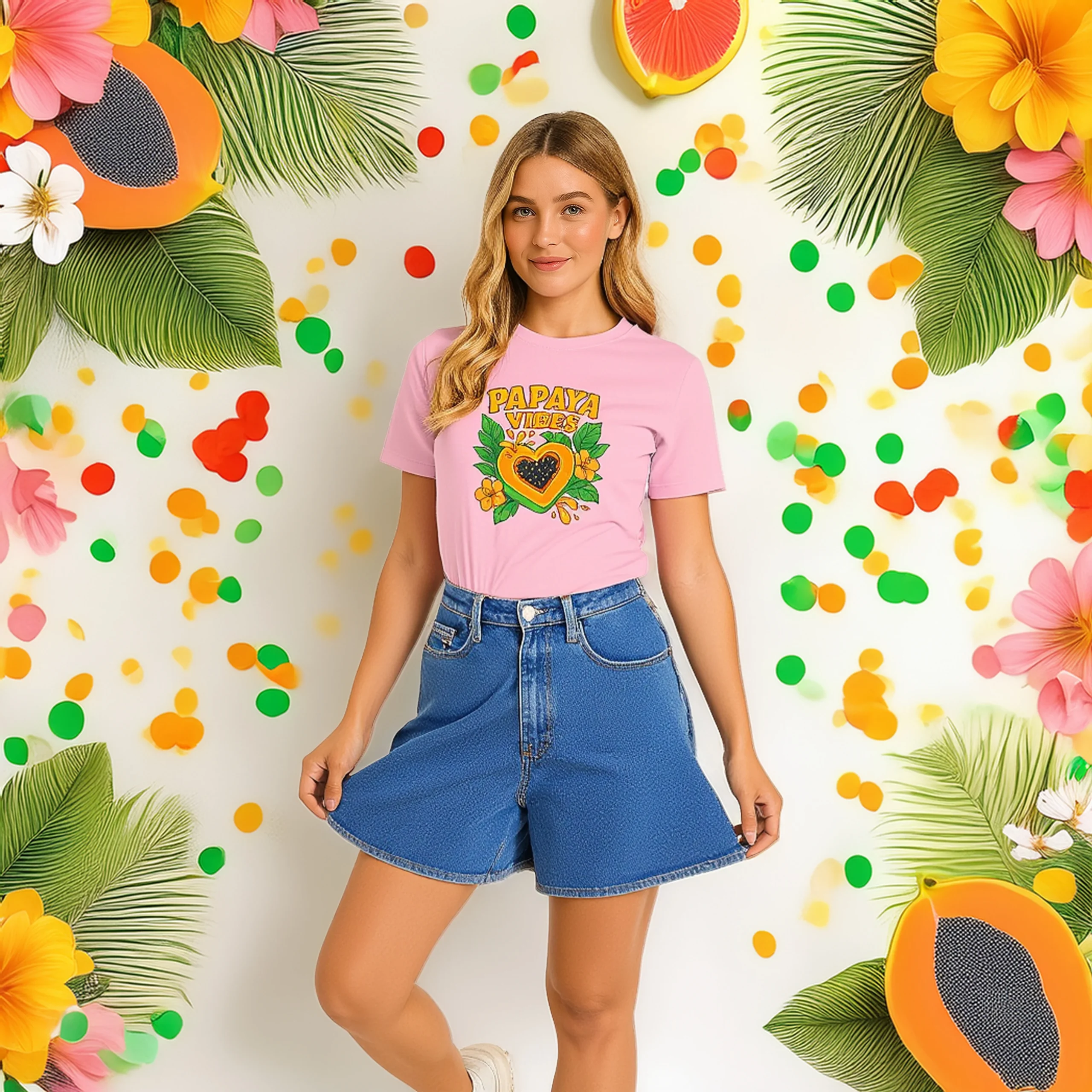 T-shirt Femme "Papaya Vibes"