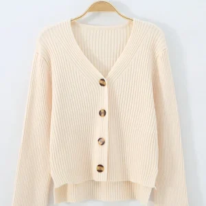 CARDIGAN TRICOT EN COTON