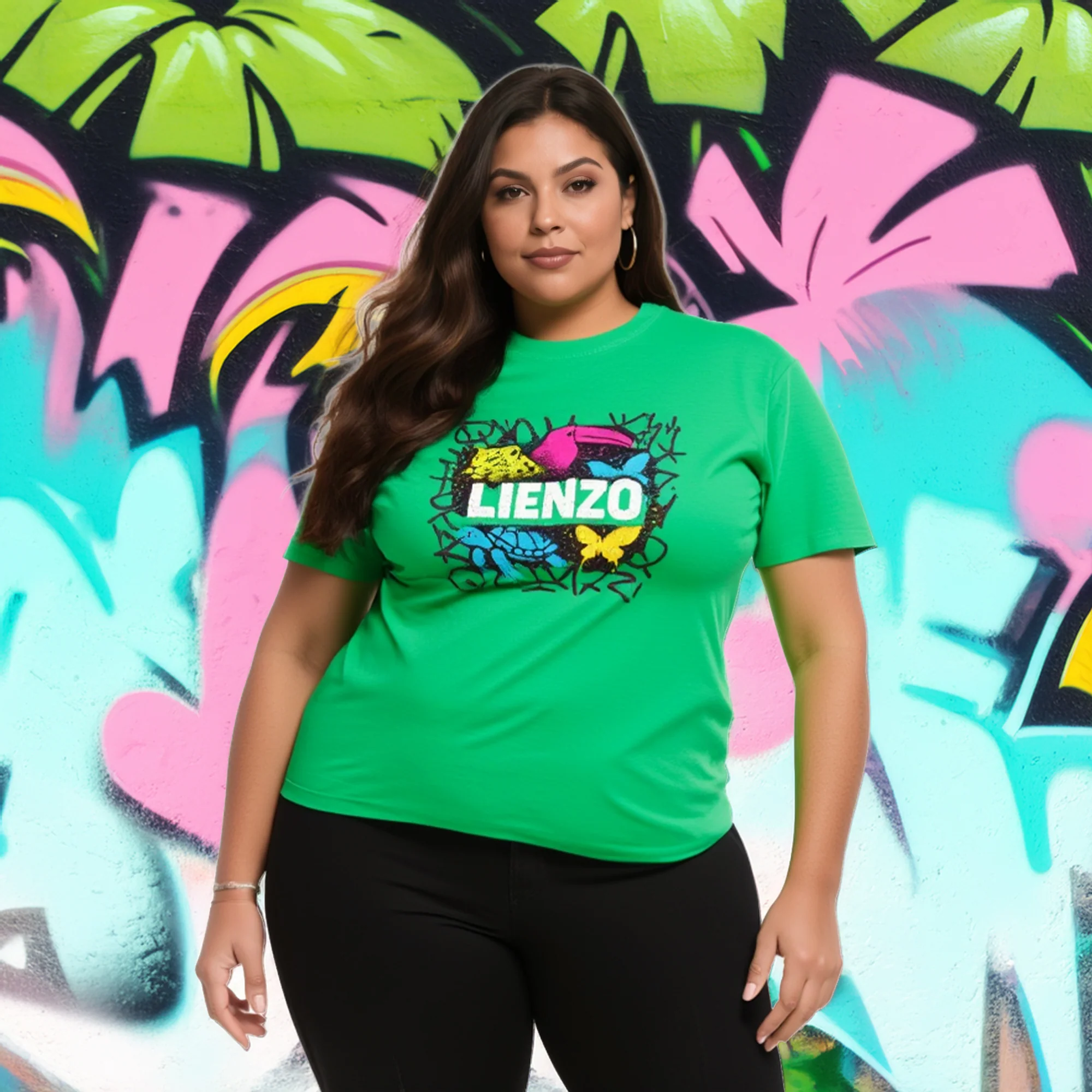 T-shirt "Neon Jungle Graffiti" – Image 4