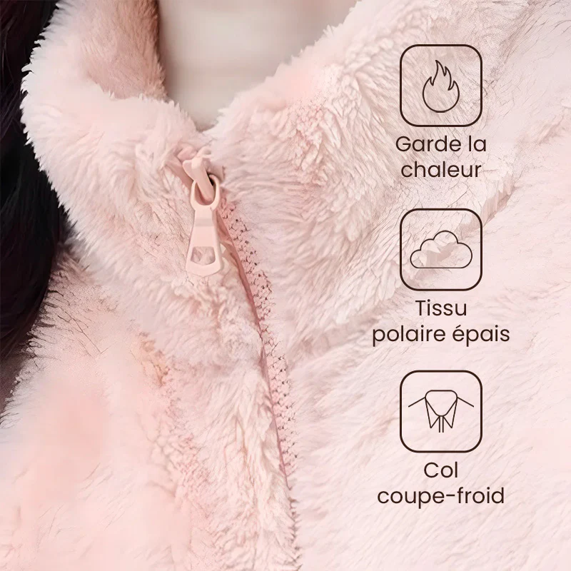 Veste pilou pilou rose – Image 2