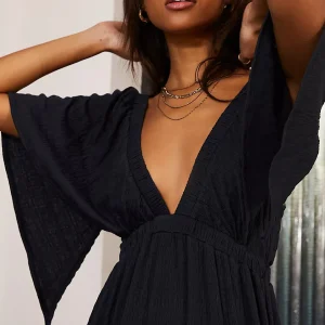 ROBE AMPLE DÉCONTRACTÉE LONGUE