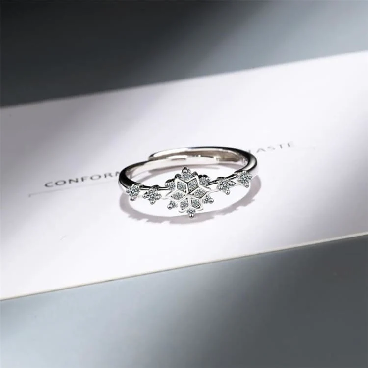 Anneau 'Inspiration de l'Hiver' Taille Ajustable – Image 5