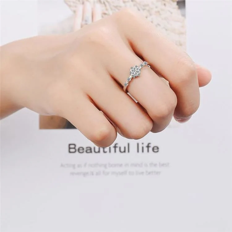 Anneau 'Inspiration de l'Hiver' Taille Ajustable – Image 2