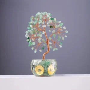 Arbre de Vie Décoratif en Pierre Naturelle – Élégance Terrestre et Sérénité