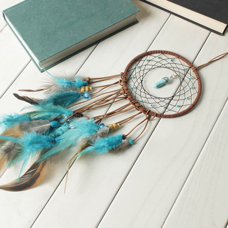Attrape rêves avec pierre précieuse turquoise – Image 2