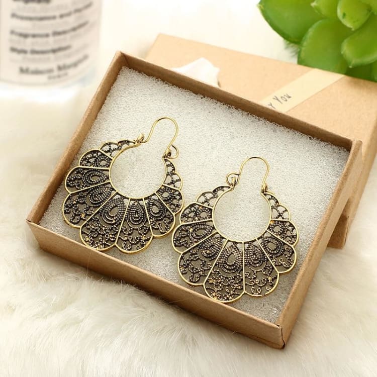 Boucles d'oreille 'Fierté du Paon' – Image 4