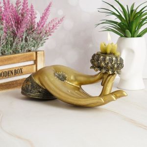 Bougeoir ' la main de Bouddha '