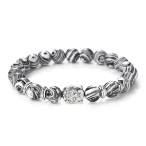 Bracelet Bouddha en Perles de Malachite – Protection et Transformation