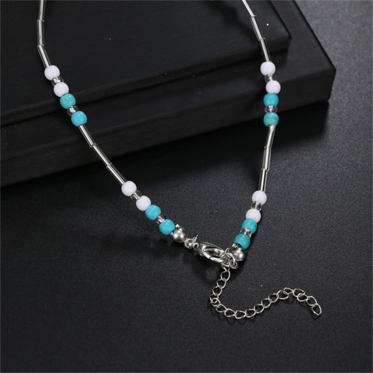 Bracelet de cheville étoile de mer en turquoise – Image 5