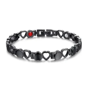 Bracelet Magnétique avec Cœurs pour Maigrir – Amour et Bien-être