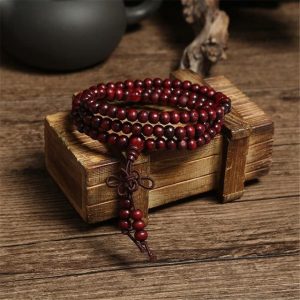 Bracelet Mâla en perles de bois de Santal