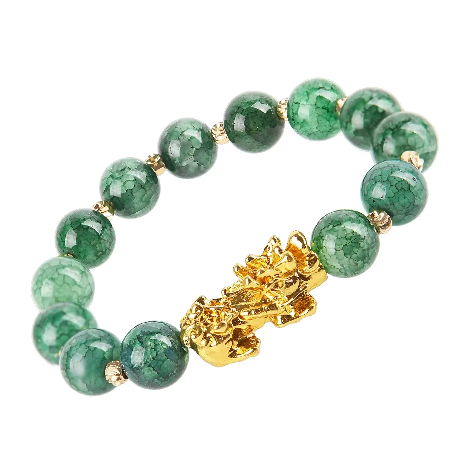 Bracelet Pixiu avec Perles de Pierre Naturelle – Harmonie et Puissance Naturelle – Image 2
