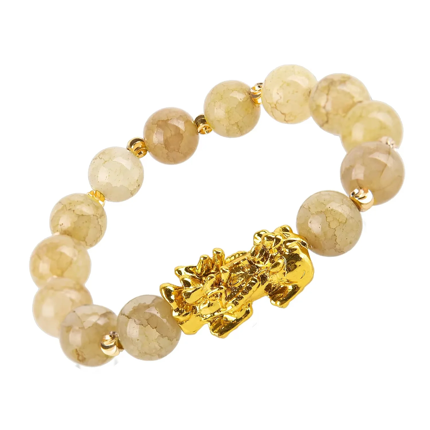 Bracelet Pixiu avec Perles de Pierre Naturelle – Harmonie et Puissance Naturelle – Image 3