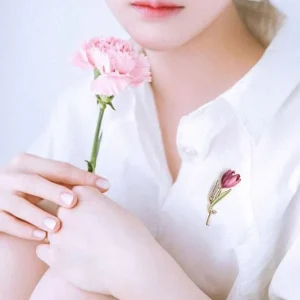 Broche Tulipe élégante