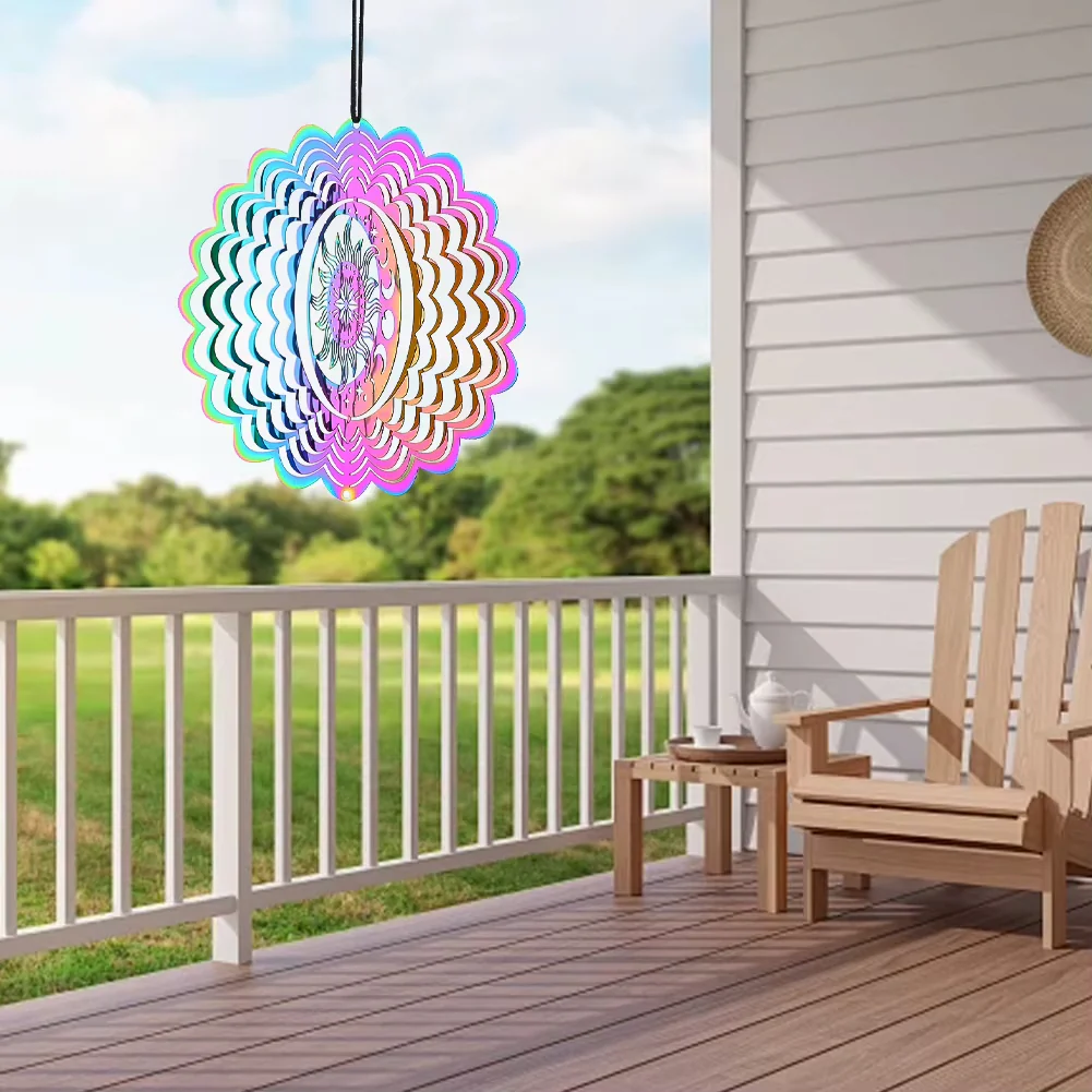 Carillon Capteur Solaire avec Dégradé Multicolore – Énergie Solaire – Image 2