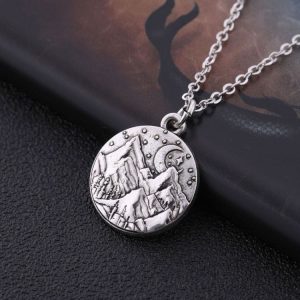 Collier paysage lunaire