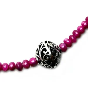 Collier Rubis et Argent