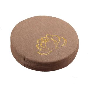 Coussin de Méditation Imprimé Fleur de Lotus