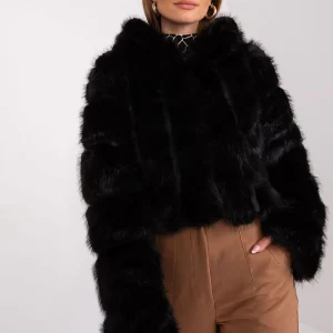 VESTE À CAPUCHE FAUSSE FOURRURE