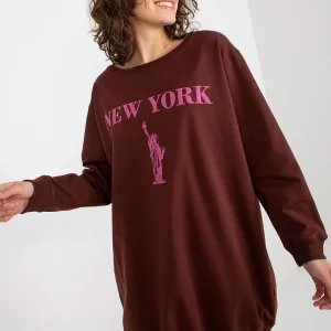 SWEATSHIRT OVERSIZE LONG NEW-YORK