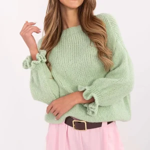 PULL COL ROND EN LAINE