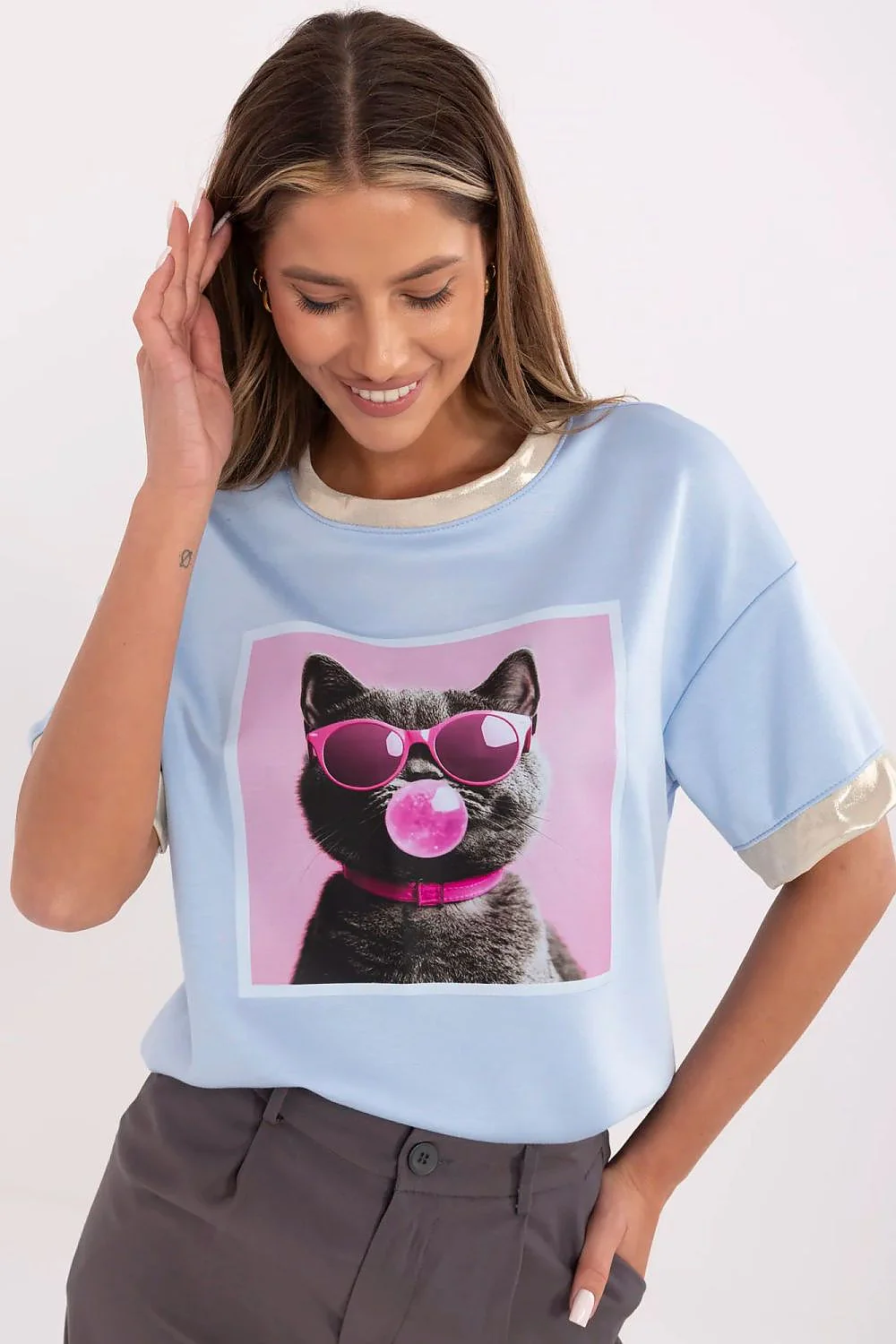 T-SHIRT CHAT MULTICOLOR