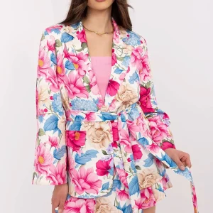 ENSEMBLE BLAZER ET JUPE-SHORT FLORAL