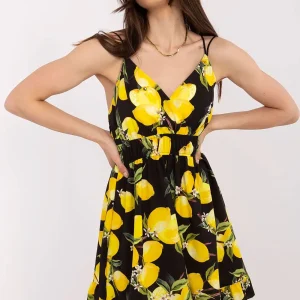 ROBE D'ÉTÉ MINI À MOTIFS CITRON