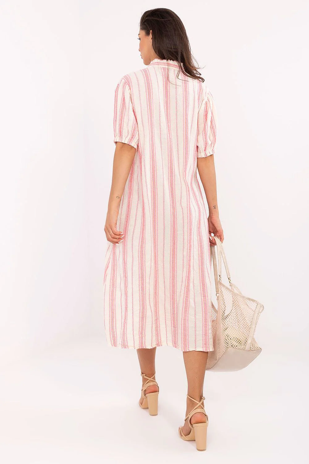 ROBE D'ÉTÉ BOHÈME À RAYURES EN COTON – Image 9