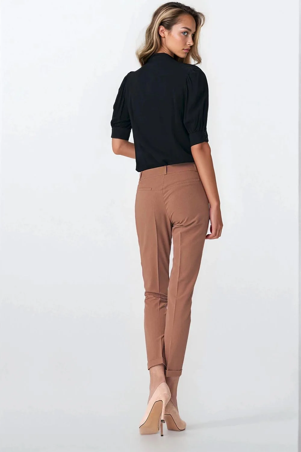 BLOUSE EN VISCOSE AVEC NOEUD – Image 4