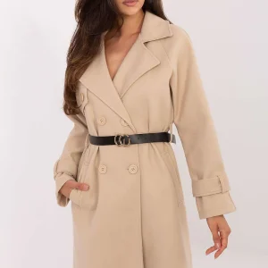 MANTEAU CLASSIQUE AVEC CEINTURE INTÉGRÉE